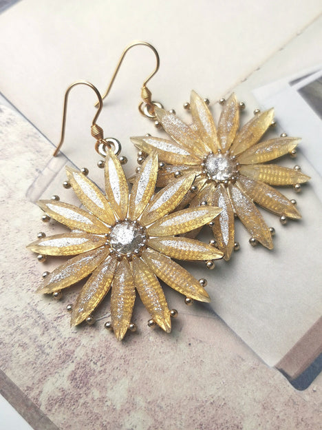 Ohrringe | Matte Gold Star Flower