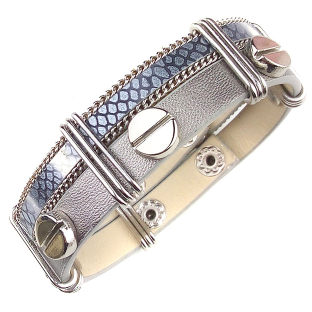 Druckknopfarmband | Industrial Silver
