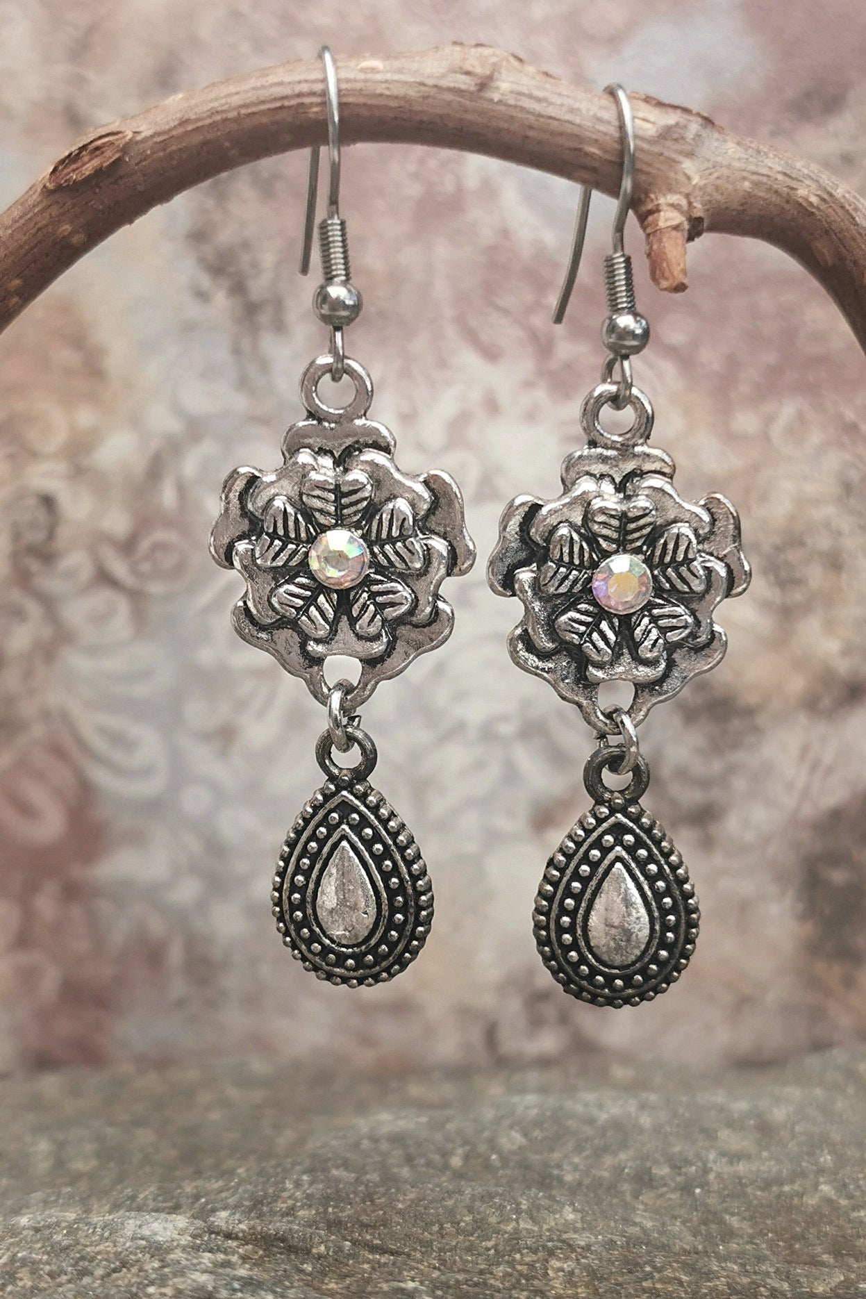 Earrings - ShinyFlowerAndADrop