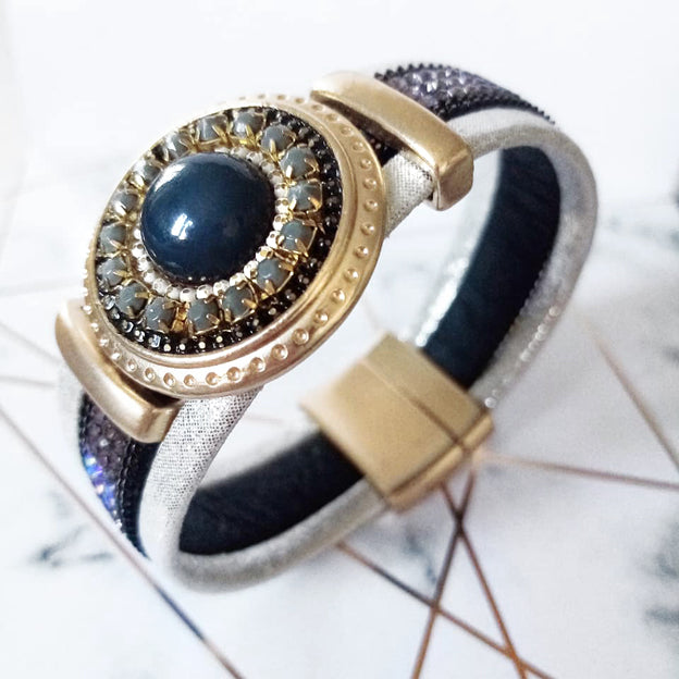 III I XXII - VI Blaues Magnetarmband (17cm-M/L)