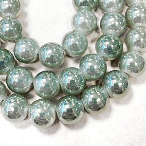8mm GLASS BEADS | Glasperle - 10 Stück - Soft Green