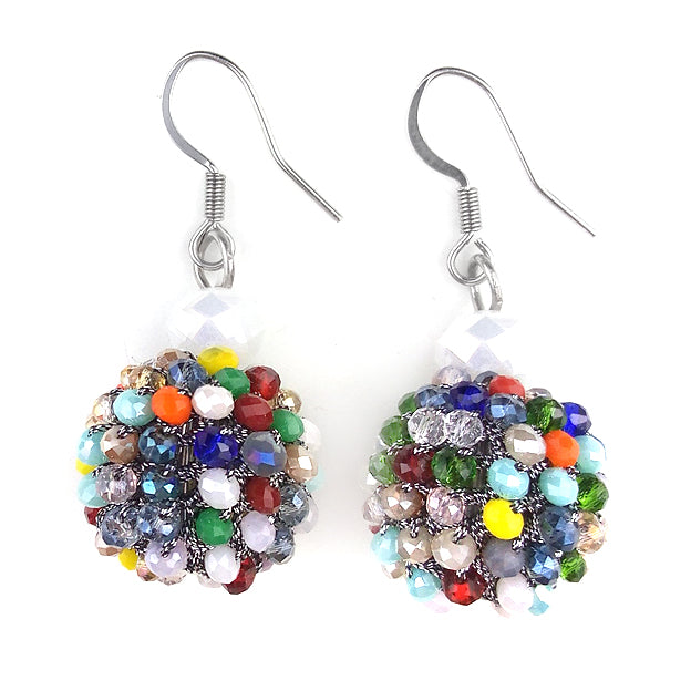 Ohrringe | Tiny Colorful Crystal Beads