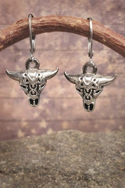Earrings - SilverSkull