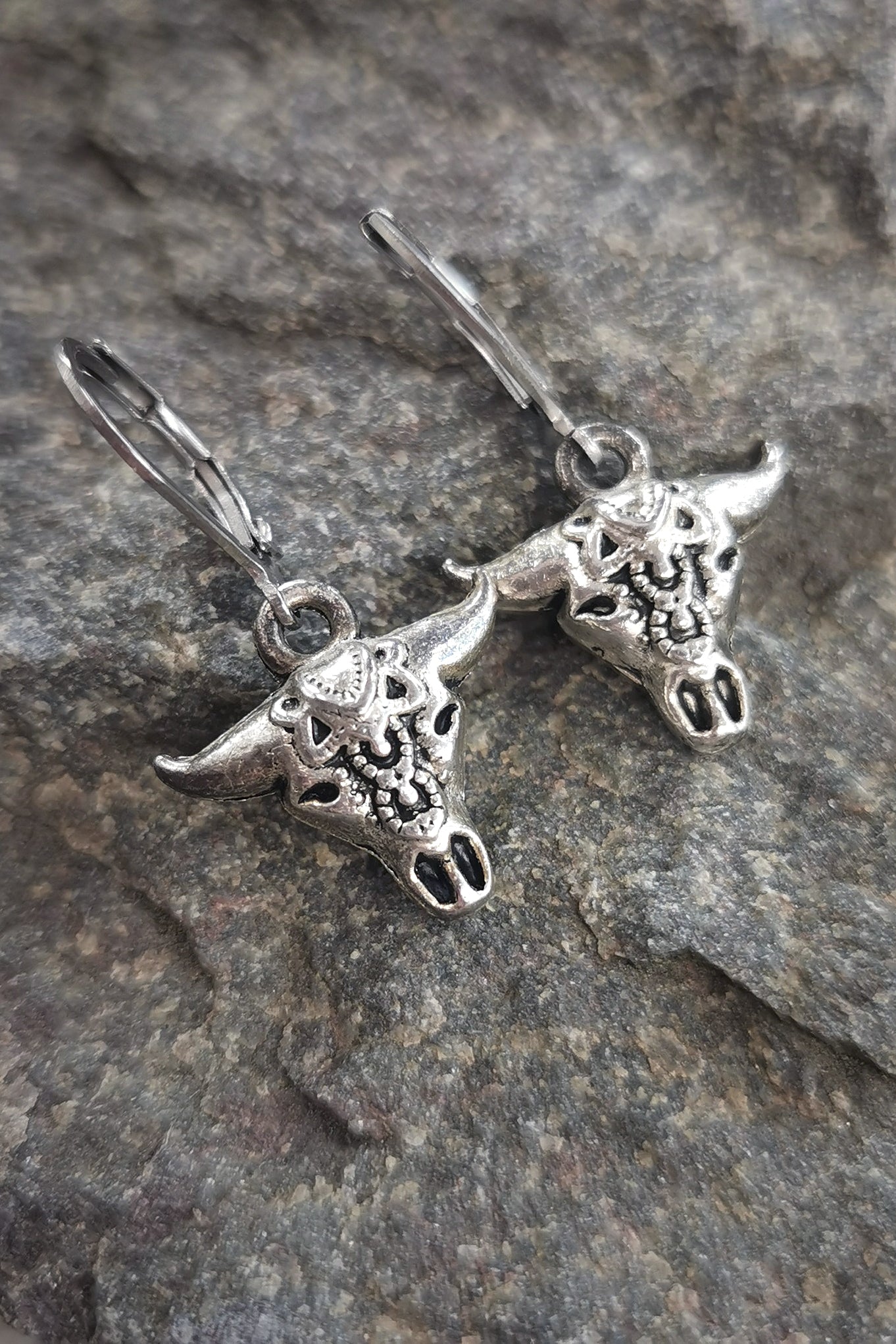 Earrings - SilverSkull