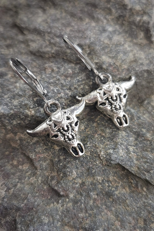 Earrings - SilverSkull